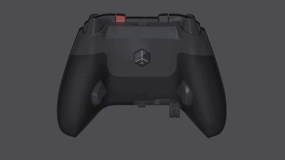 Rear view of the X-Ray Handheld FlightDeck with shoulder controls and connection details